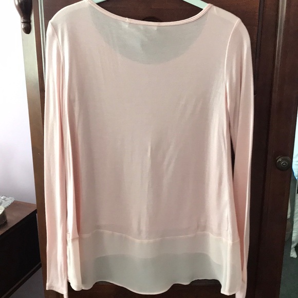 BCBG pale pink long sleeve top size xxs - Picture 5 of 7